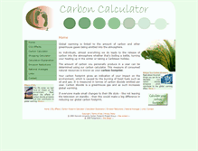 Tablet Screenshot of carboncalculator.co.uk