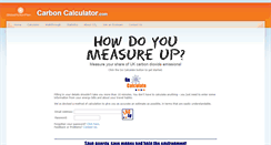 Desktop Screenshot of carboncalculator.com